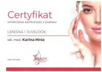 certyfikat Lenisna i juvelook