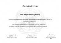 zaświadczenie Medyczne i psychospołeczne aspekty epidemi HIV/AIDS