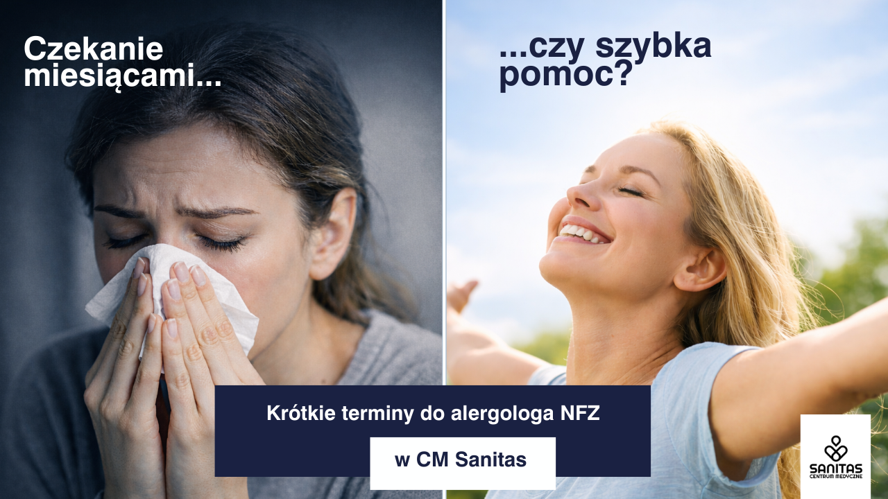 krótkie terminy do poradni alergologicznej na NFZ | CM Sanitas