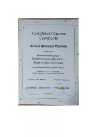 certyfikat Różnicowanie objawów - diagnostyka różnicowa
