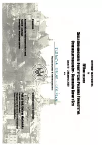 certyfikat IV konferencja sekcji audiologicznej i foniatrycznej