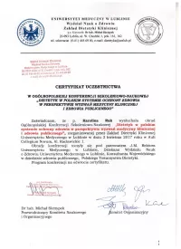 Certyfikat Dietetyk w polskim systemie ochrony zdrowia w perspektywie wyzwań medycyny klinicznej i zdrowia publicznego