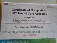 certyfikat Odkryj tajemnicę doskonałej proporcji ze Style Italiano