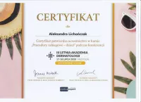 certyfikat procedury zabiegowe dzieci