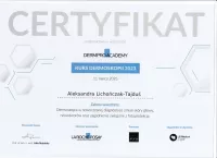 certyfikat Kurs ermoskopii 2023