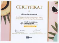 certyfikat dermatodkopia dziecięca