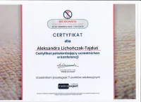 certyfikat konferencja rozmowy o chorobach skóry