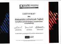 certyfikat konferencja interdyscyplinarne aspekty dermatologii